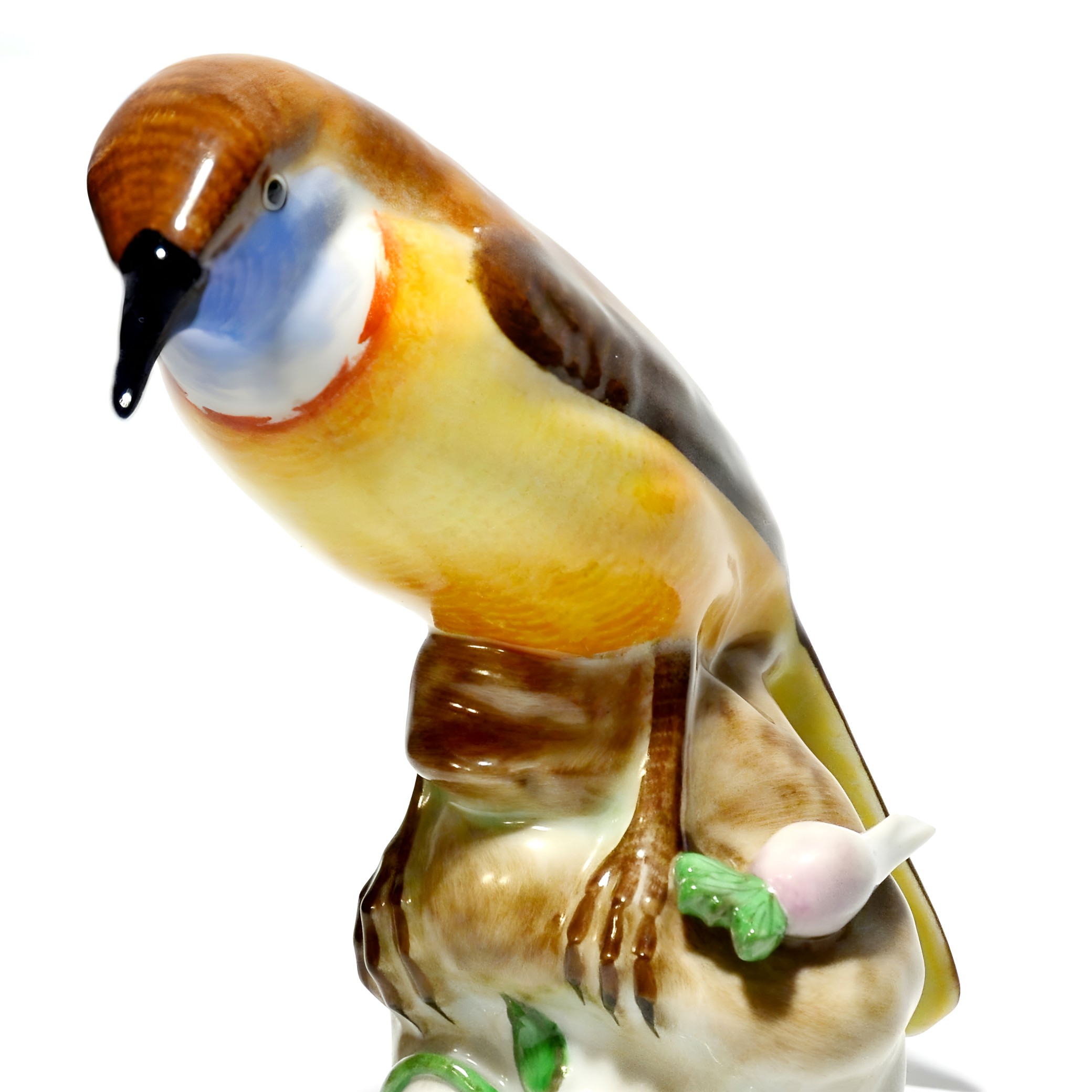 Herend Porzellan Vogelfigur, Handbemalte Nachtigall Skulptur, Vintage Sammler Deko, Ungarische Feine Porzellankunst, Elegante Geschenkidee